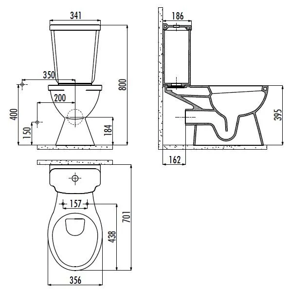 Напольный унитаз Creavit Yedigoller YG310/YG420-OW/IT5030 с функцией биде