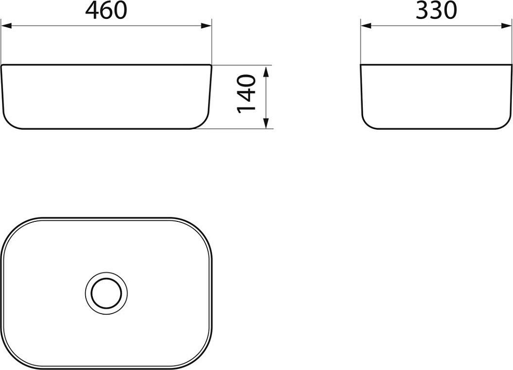 Умывальник Point Венера 46 PN43073WB, белый