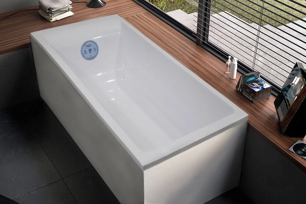 Ванна из искуственного камня Marmo Bagno Алесса MB-ALN170-75 белый