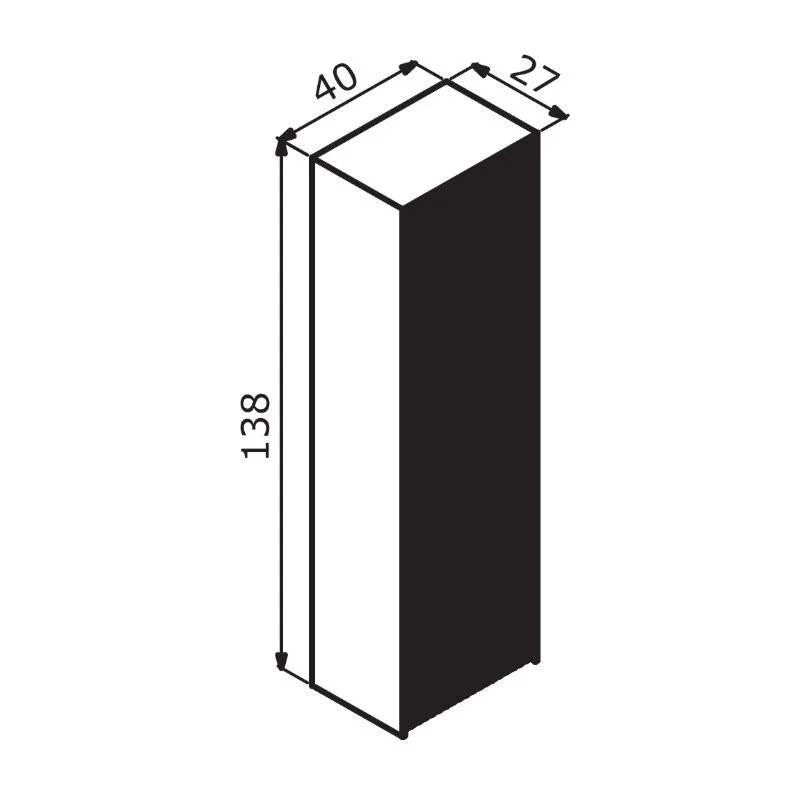 Шкаф-пенал Orka Cube 3000367 бежевый