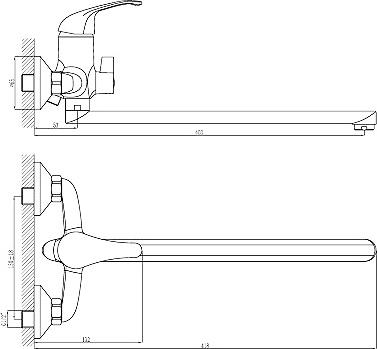 Смеситель Rossinka A A35-32 универсальный