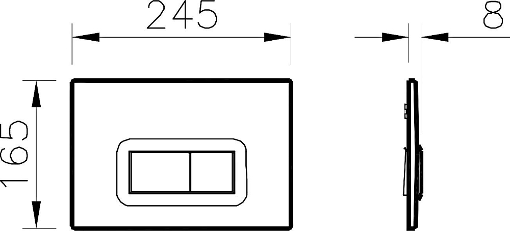 Комплект VitrA S50 9003B003-7201 кнопка хром безободковый, с крышкой-сиденьем микролифт