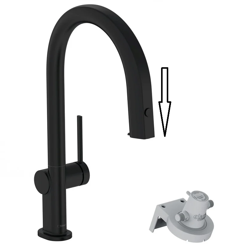 Смеситель для кухни Hansgrohe Aqittura 76826670 черный