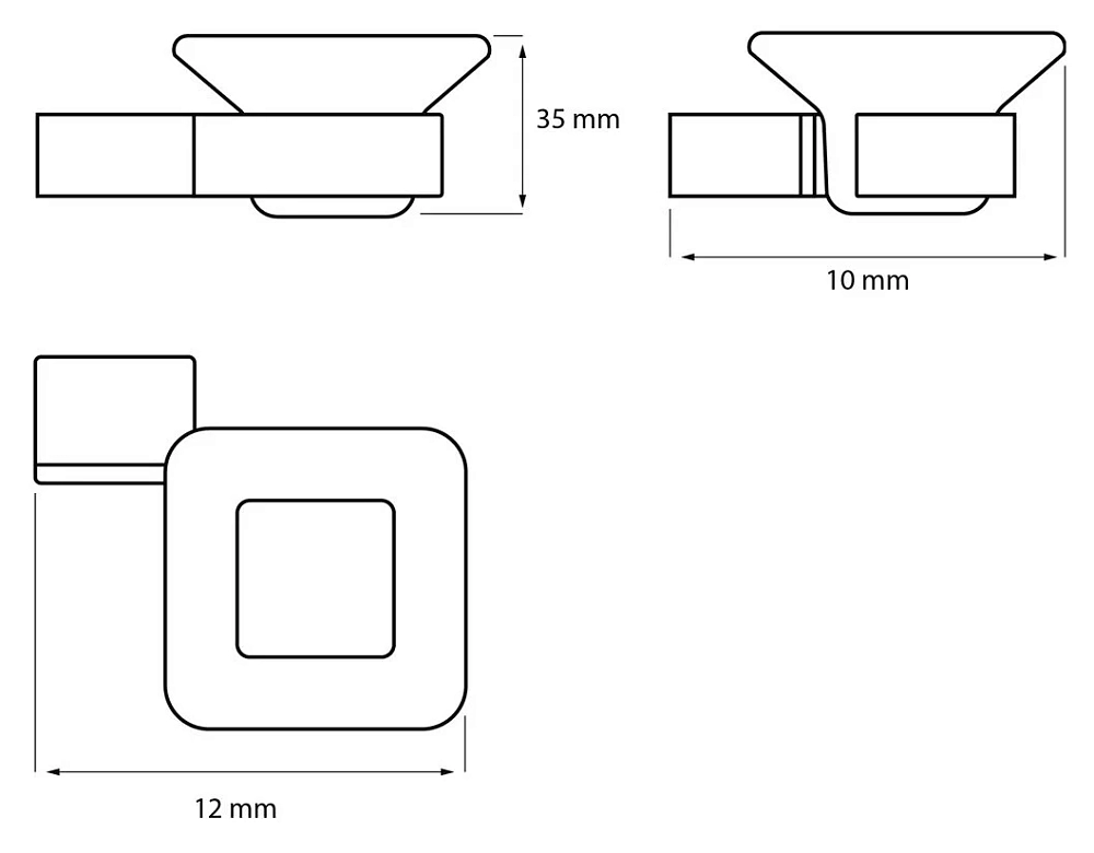 Мыльница Decor Banyo SS 304 Gold SS304 005 02 золото