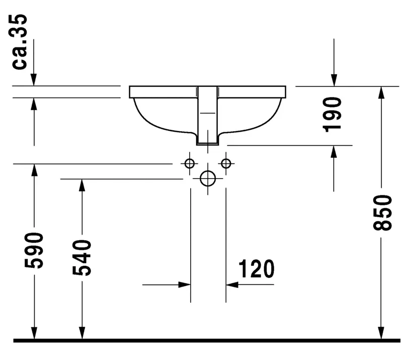 Раковина Duravit Starck 3 302490000 белый