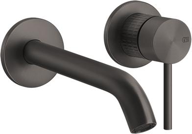 Смеситель для раковины Gessi 316 Meccanica 54286#707, brushed black metal PVD