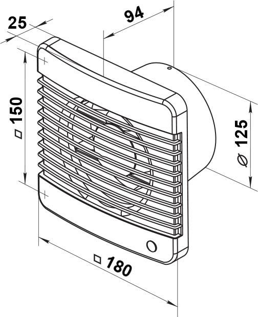 Вытяжной вентилятор Vents 125 М