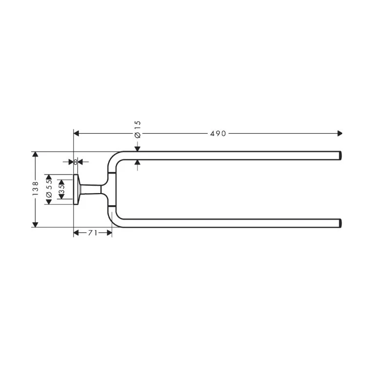 Полотенцедержатель Axor Universal Circular 42822700 белый