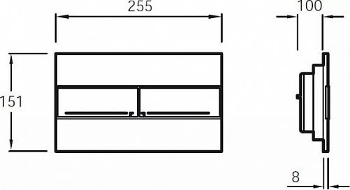 Унитаз c инсталляцией Jacob Delafon Patio rimless, сиденье тонкое микролифт, клавиша хром (E29025+EDV102+E23157+E4316)