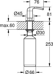 Дозатор жидкого мыла Grohe Zedra 40553DC1 суперсталь