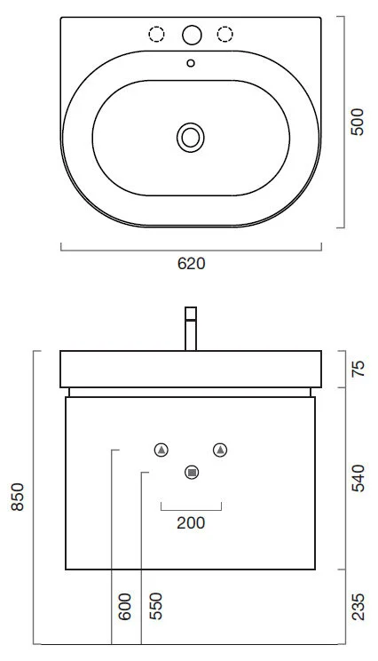 Тумба под раковину Berloni Bagno Day DY BS01/401 бежевый