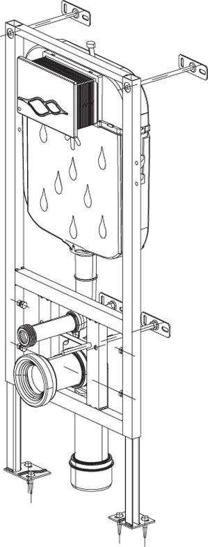 Система инсталляции для унитазов Creavit GR5003.01