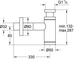 Сифон Grohe 28912DC0 суперсталь