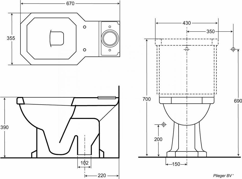 Крышка-сиденье для унитаза стандарт Duravit 1930 Series 0064810000