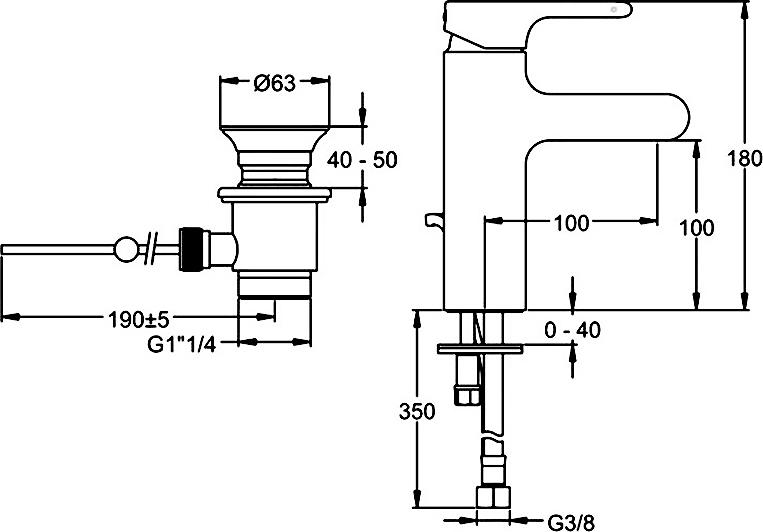 Смеситель для раковины Jacob Delafon Singulier E10860-CP