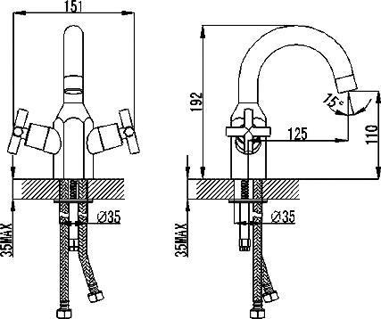 Смеситель Berholm Osse OSESB00B01 для раковины