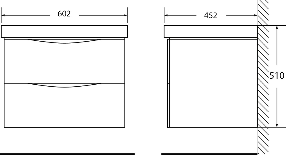 Мебель для ванной BelBagno Fly 60 bianco opaco