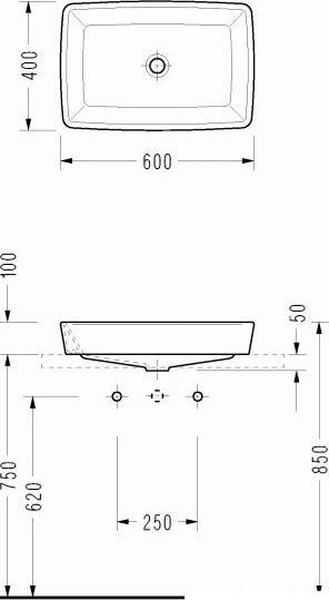 Раковина Serel Rita RT46 60 см