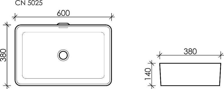 Раковина-чаша Ceramica Nova Element CN5025, белый