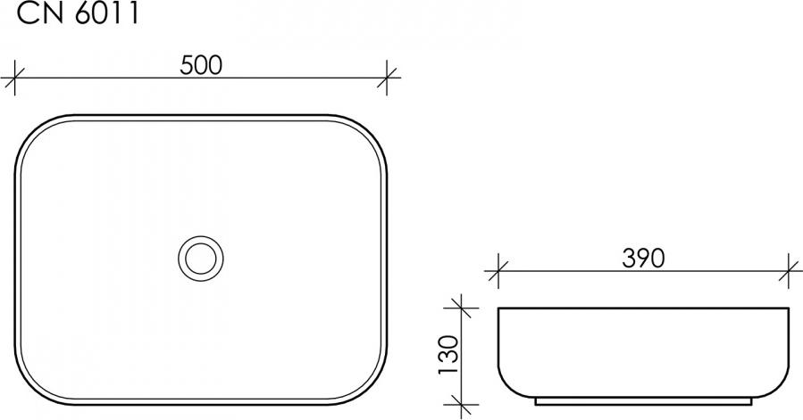 Раковина Ceramica Nova Element CN6011