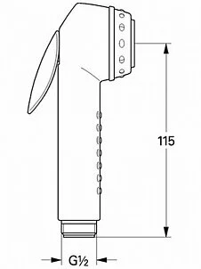 Душевая лейка Grohe Trigger Spray 28020K00 черный