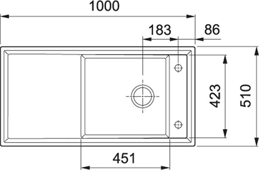 Кухонная мойка 100 см Franke Ambion ABK 611-100 124.0515.571, миндаль