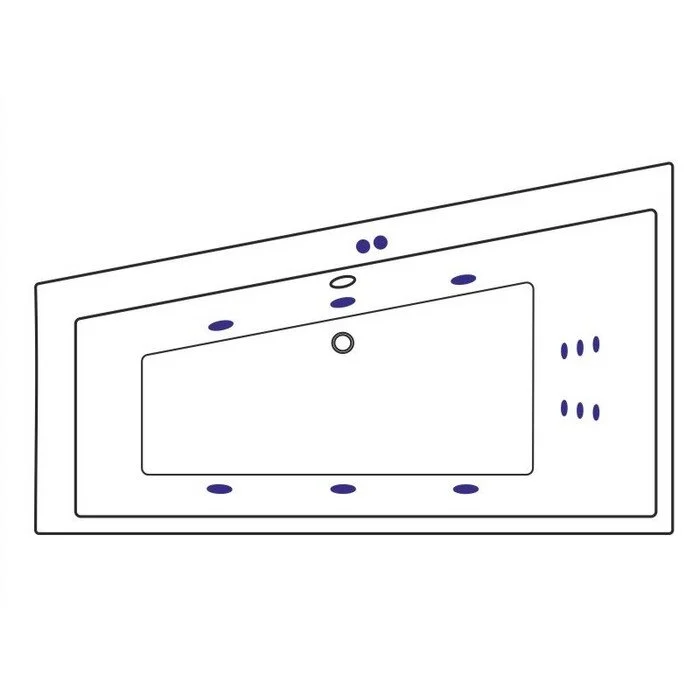 Акриловая ванна Excellent Sfera WAEX.SFL17.LINE.BR бронза, белый