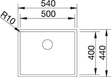 Кухонная мойка Blanco Claron 500-IF Durinox 523390