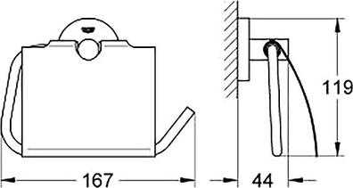 Держатель туалетной бумаги Grohe Essentials 40367001