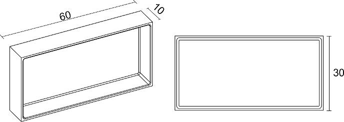 Полочка для ванной Riho Solid Alcove 207014