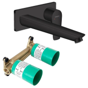 Комплект смеситель для раковины Hansgrohe Talis E 71734670S, чёрный матовый, с внутренней частью