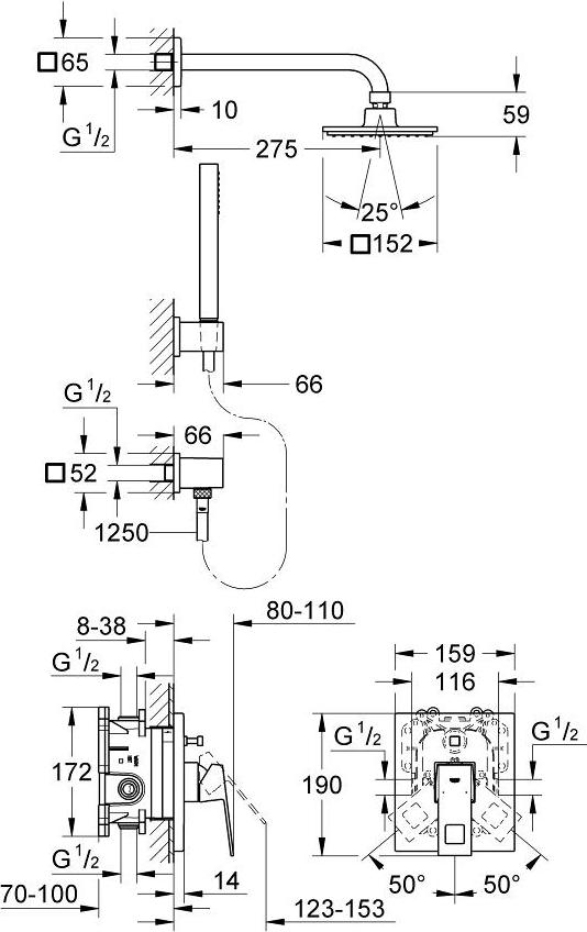 Набор для душа Grohe Euphoria 23409000