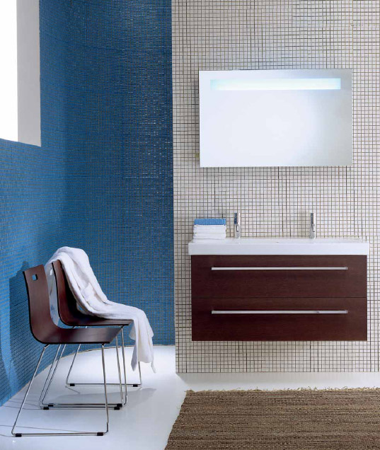 Тумба с раковиной Berloni Bagno Squared SQ BS11 405