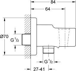 Подключение для душевого шланга Grohe Relexa 28628000