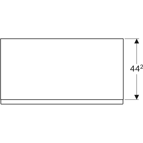 Шкаф 89 см Geberit iCon 840092000, платиновый