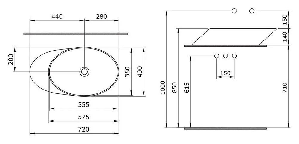 Раковина накладная Bocchi Vessel 1013-025-0125 коричневый