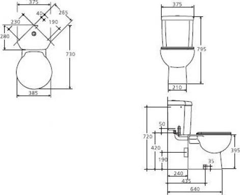 Бачок для унитаза Ideal Standard Space E720401