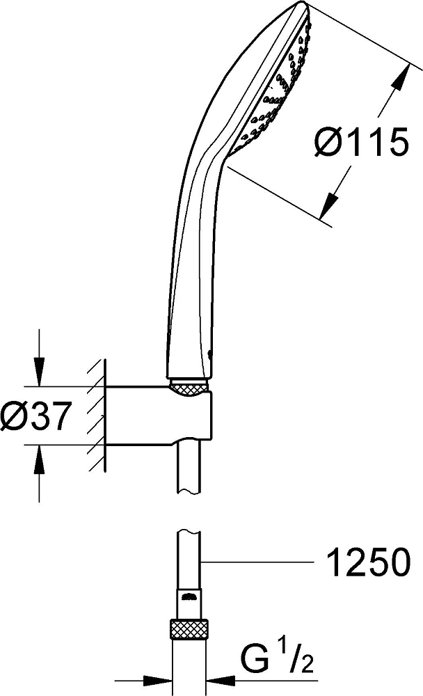 Душевой гарнитур Grohe Euphoria 110 Mono 27354000