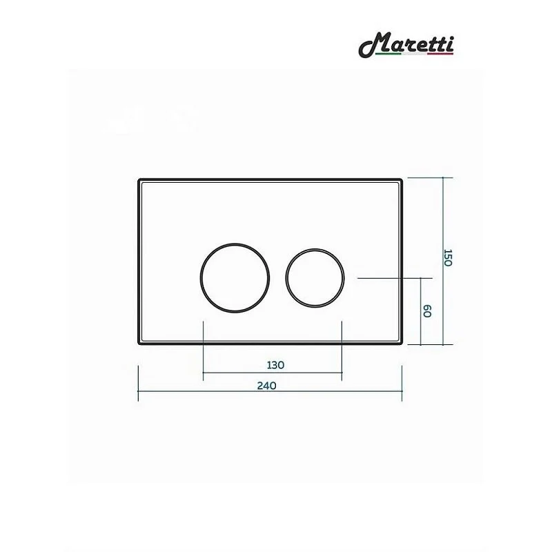 Инсталляция Maretti AC11P5211, с безободковым унитазом Calabria CA10PBM29-844, крышка-сиденье микролифт, клавиша Elena AC12EA-015, хром, комплект, CA29EA01552