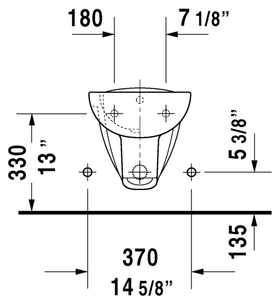 Подвесное биде Duravit D-Code 22571500002