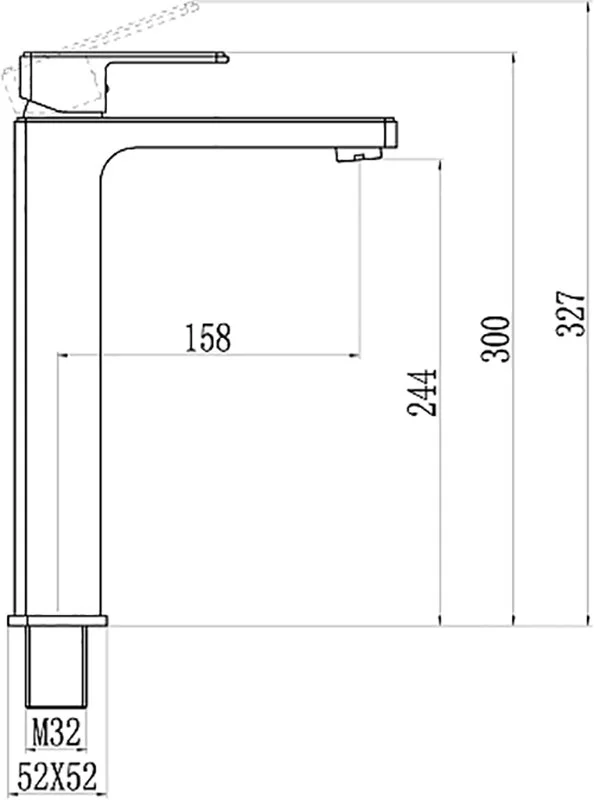 Смеситель для раковины Savol S-600701G хром