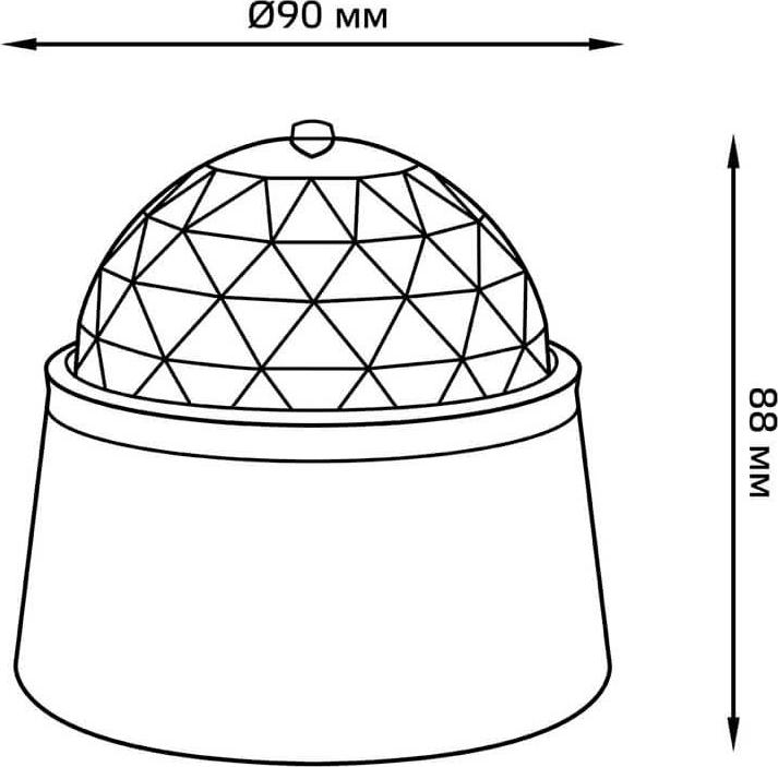 Настольный светильник Gauss с фиксированной проекцией диско DIY0021