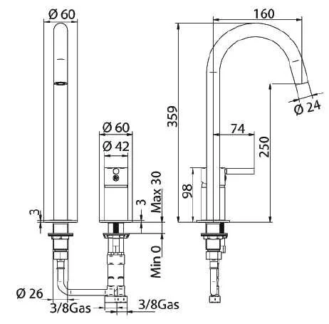 Смеситель для раковины Bandini Stel 941920PN00 хром