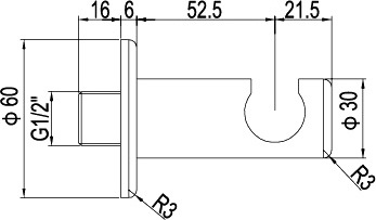 Шланговое подключение RGW Shower Panels SP-183 с держателем для душа