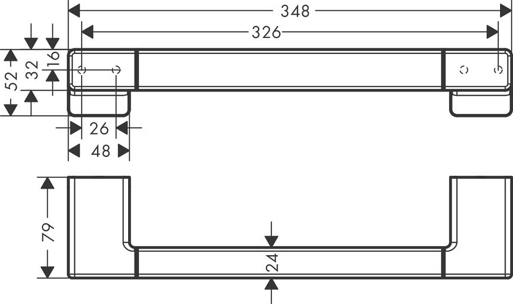 Поручень для ванны Hansgrohe AddStoris 41744990, золото