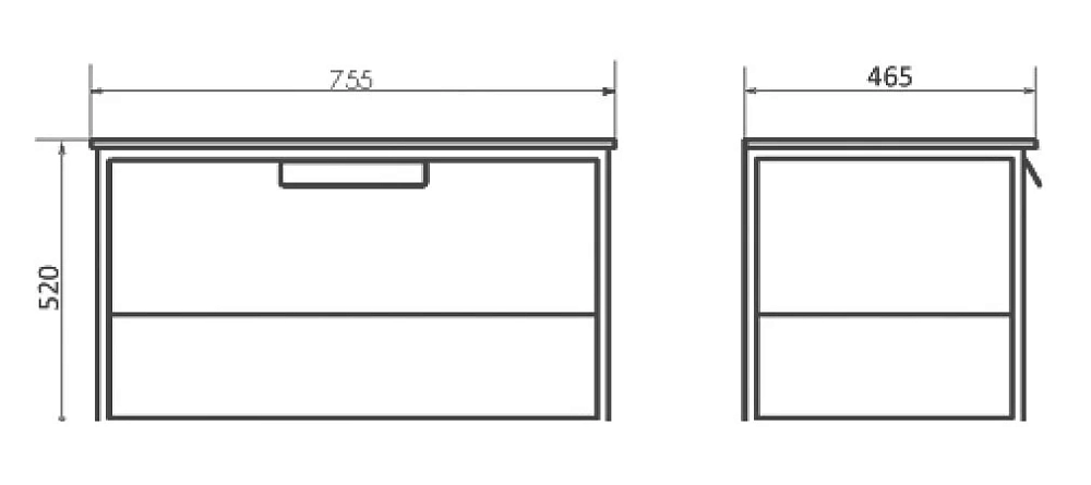 Тумба под раковину Comforty Бонн 00-00001936 черный