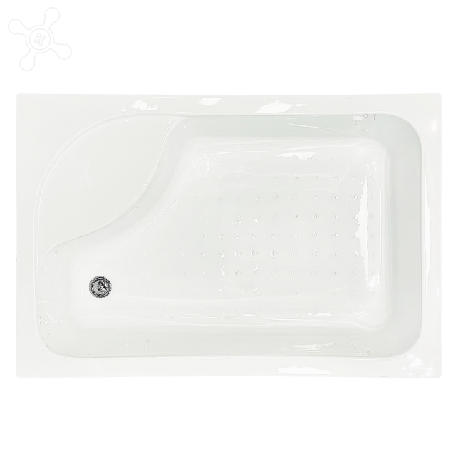 Душевой уголок Royal Bath BP 120x80 RB8120BP-T-BL-L, профиль черный стекло прозрачное