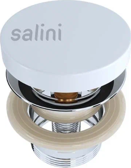 Донный клапан для S-Sense раковины Salini D 504 16222WM, белый матовый