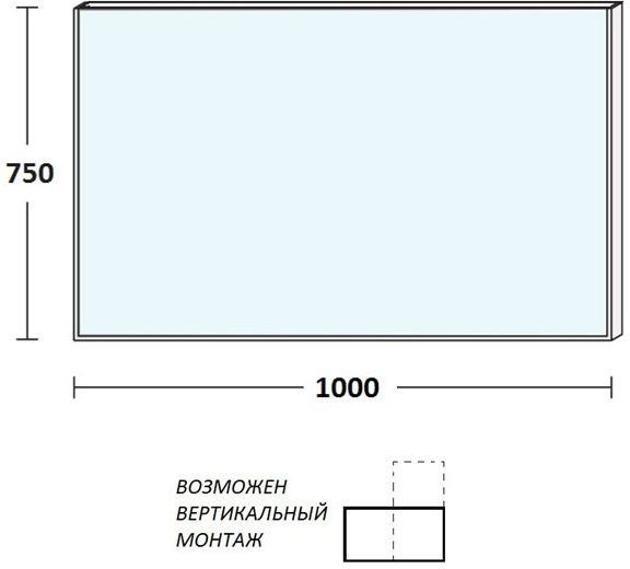 Зеркало De Aqua Сильвер 100 SIL 406 100 S серебро