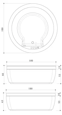 Акриловая ванна Jacuzzi Nova 9450-357A белый